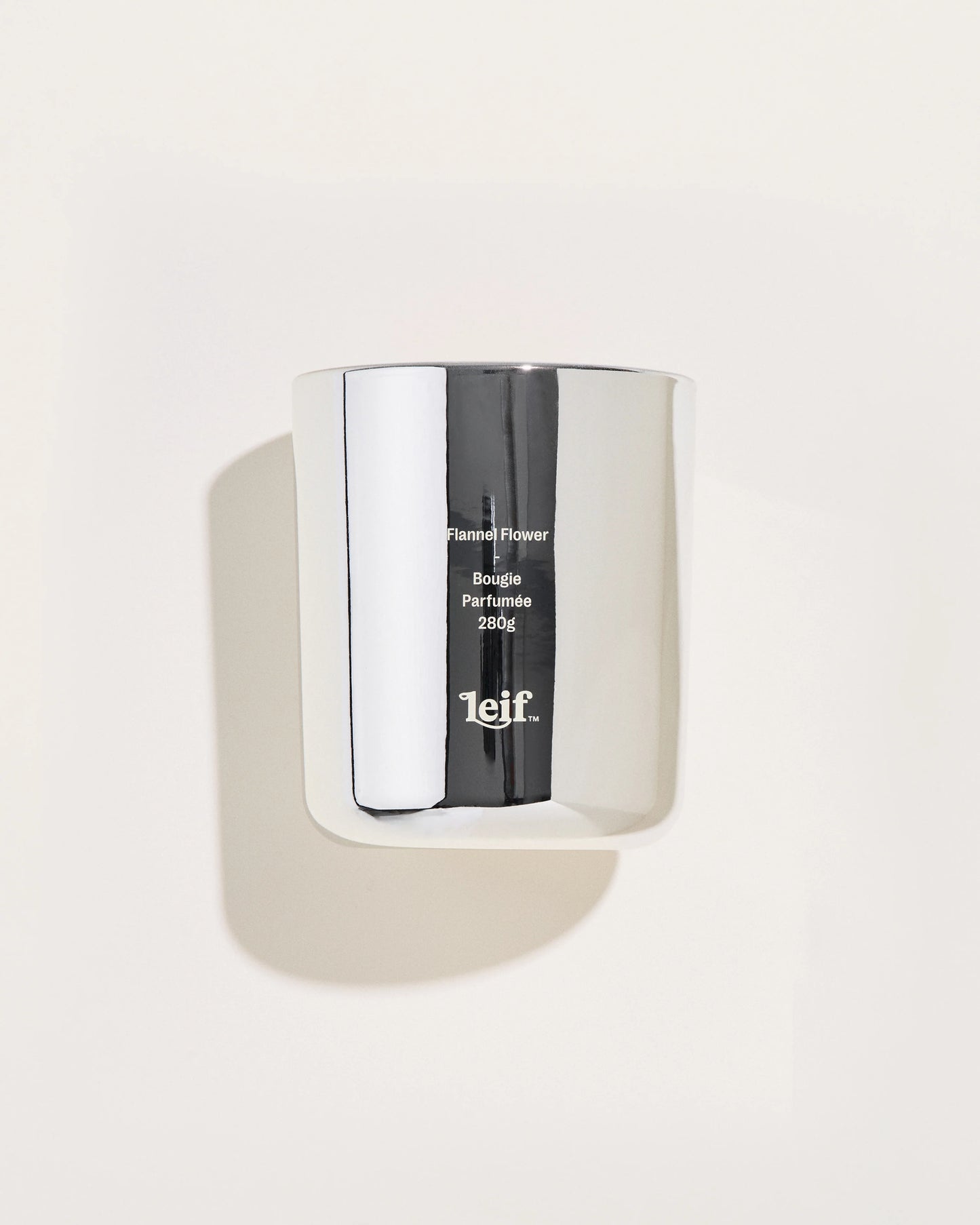 Leif Flannel Flower Silver Candle